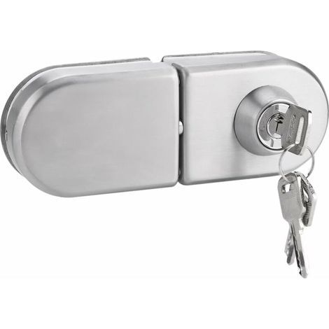 Türschloss Sicherheit Diebstahlschutz Für Glastür, 1012 Mm Edelstahlschloss Mit Schlüsseln, Zum Öffnen/schließen Für Badezimmer, Büro, Hotel Und Zuhause