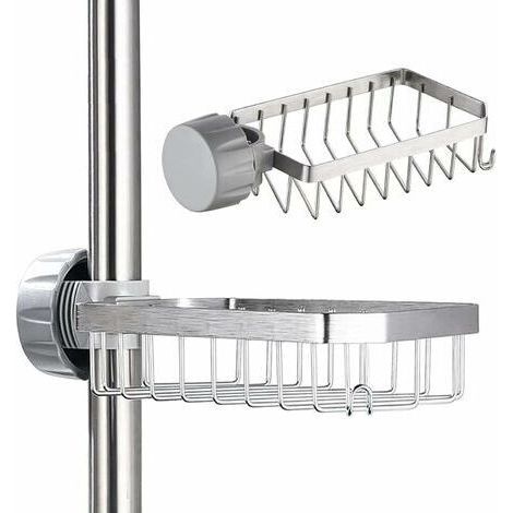 Duschseifenhalter Für Duschregal - Regalhalterung Ohne Bohren - Duschshampoohalter - Seifenhalter Für Die Dusche Ohne Bohren Für Stangen 20-32mm