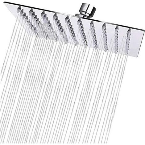 Quadratischer Regen-duschkopf Aus Edelstahl, 50 Cm – Hochdruck-duschkopf, Wassersparend, Antikalk, 360° Drehbar, Einfache Installation