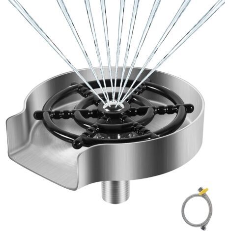 Edelstahl-gläserspüler, Zubehör Für Küchenspüle, Metallscheibe, Gläserspüler Für Spüle, Glasreiniger, Küchenzubehör, Mattsilber