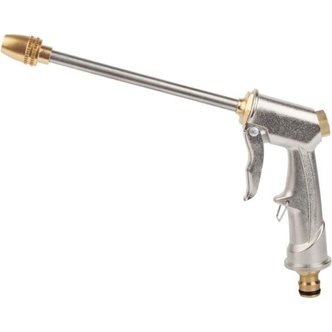 Metall-gartenspritzpistole, Hochdruck-wasserschlauchpistole, Gartenspritze Für Autowäsche, Haustiere, Garten, Rasen Und Hof (lang)