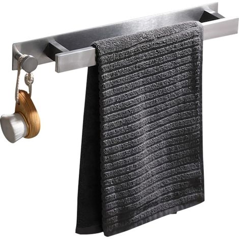 Badezimmer-handtuchhalter, Duschhandtuchständer, Wäscheständer Aus Edelstahl - 40 X 6 X 4,5 Cm (15,7 X 2,3 X 1,7 Zoll), Silber