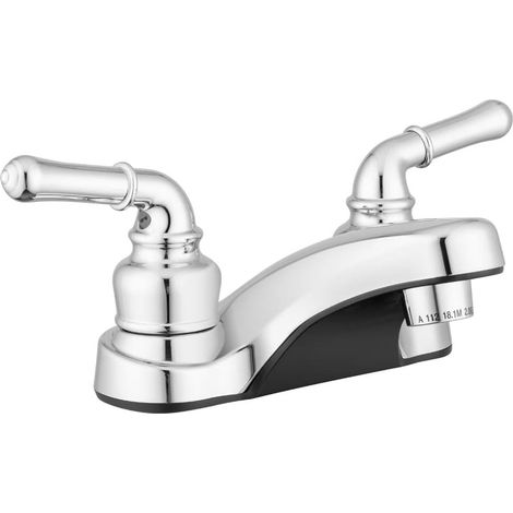 Wasserhahn - Mit 2 Traditionellen Griffen, Silber