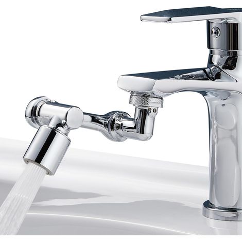 Mehrfunktionaler, Drehbarer Wasserhahn-verlängerungsarm, 1080° Messing-wasserhahnverlängerung, Wassersparer Mit Verstellbarem Adapter