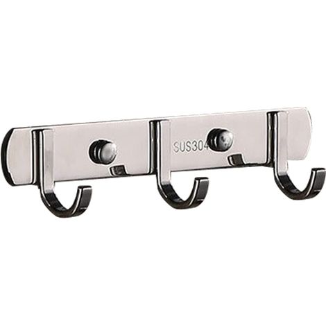 Wandhandtuchhalter Aus Edelstahl, Moderne Und Robuste Haken Für Eingang, Flur, Küche, Badezimmer, Schlafzimmer (flach, 3 Haken)