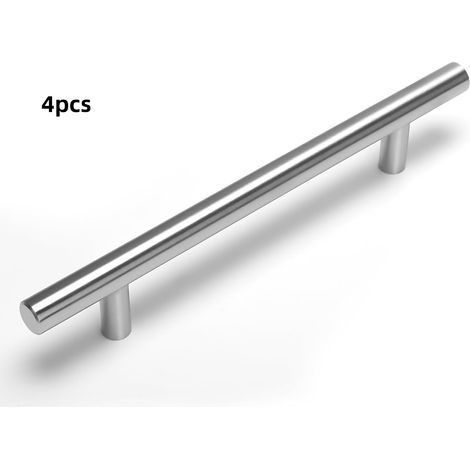 4er-set Türgriffe Aus Edelstahl (450 X 10 X 32 Mm), Schubladengriffe Für Küchenmöbel, Lochabstand 288 Mm