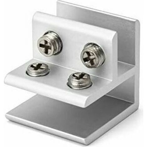 Colliers Glaszange 90 Grad, Verstellbare Klemmhalterungen Für Regale Mit 8 Bis 12 Mm Dicke, 4 Stück