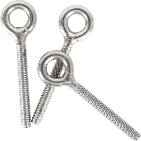 M10 304 Edelstahl Ring Lange Schraube Gewindestange Ringschraube 5 Stück