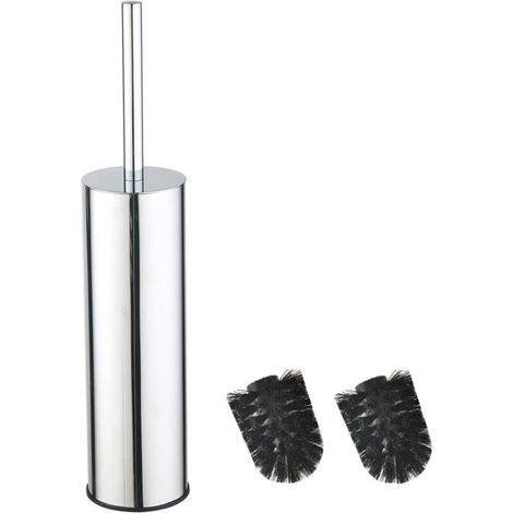 Bgl 304 Edelstahl-wc-bürste, Lange Runde Wc-bürste Mit Ständer Und Halterung Für Die Badezimmerdekoration, Chrom
