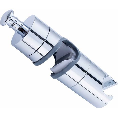 Duschhalterung 20-25 Mm Verstellbar, Ersatz Für Duschstangenhalter, Duschhalter Mit Seitendruckknopf, Verchromte Duschbrausehalter Für Handbrausen