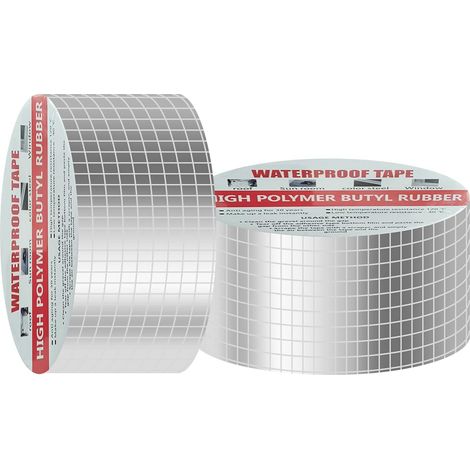 2er-set Butyl-dichtband 50mmx5m, Wasserdichtes Klebeband, Selbstklebendes Butylband, Leckreparatur Für Dachreparaturen