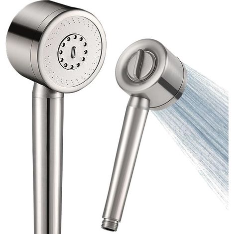 Tout Metall Hochdruck-duschkopf Aus Edelstahl 304, Kalkschutz-duschkopf, 3 Sprühmodi - Spa-massage (silber)