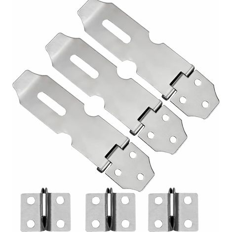 Edelstahl-türverriegelung, 5 Cm, Für Türen, Fenster, Schränke, Haustierkäfige, 3er-pack