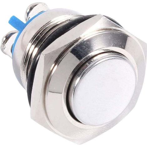 Momentaner Metall-drucktastenschalter, Wasserdichter Und Staubdichter Startknopf, Ein/aus-schalter Mit Schraubklemme Für 16 Mm (5/8 Zoll) Montageloch, Für Auto Und Haus