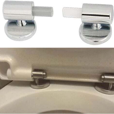 Komfortables Absenkmechanismus-set Für Toilettensitz, Strukturierter Abs-scharnier Für Toilettensitz, Zubehör Für Toilettensitz Mit Gedämpfter Schließfunktion