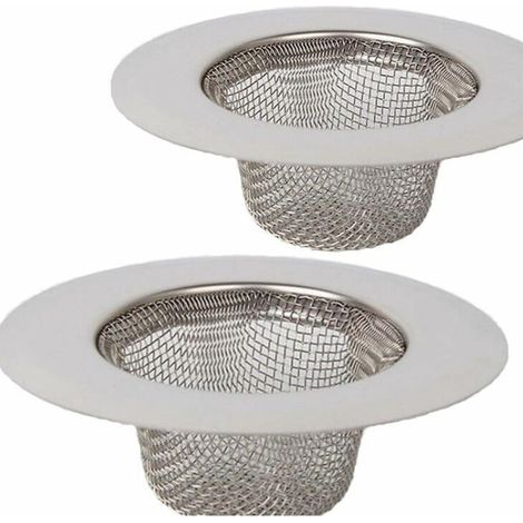 2 Stück Edelstahl-sieb, Mini-spülbeckensieb, Abflussfilter Aus Edelstahl, Siebfilter, Filter Für Dusch-, Bade- Oder Küchenspüle