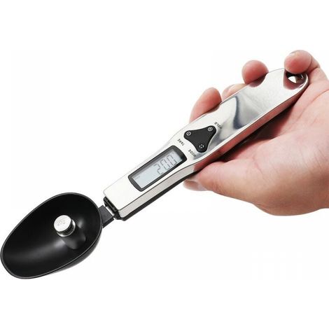 Küchenwaage, 500 G/0,1 G, Präzise Digitale Elektronische Waage Mit Austauschbaren Löffeln
