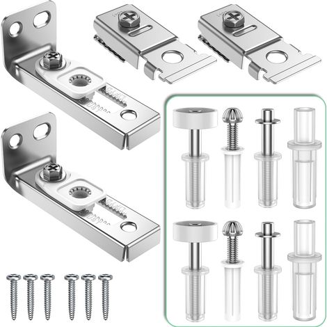 2er-pack Schiebetürbeschläge Für Faltbare Schranktüren, Passend Für 7/8" Bis 1" Schienen