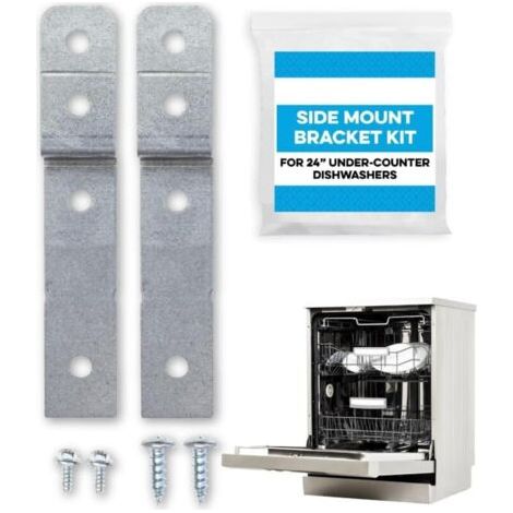 Seitliches Montageset Für Geschirrspüler – Vergleichbar Mit Dwbrackit1 – Kompatibel Mit Electrolux Und Frigidaire – 2 Halterungen Und 4 Schrauben Enthalten Mumu