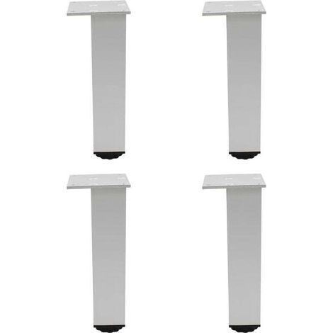 Verstellbare Aluminium-möbelfüße, 4er-set, Für Möbel, Sofas Und Tische, Silber, 25 Cm (einstellbereich 250–268 Mm)