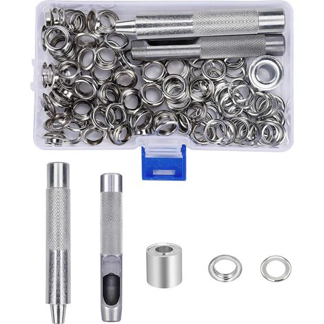123-teiliges Set 10mm Metallösen Mit Aufbewahrungsbox Für Plane, Zelt, Vorhänge Und Reparaturen