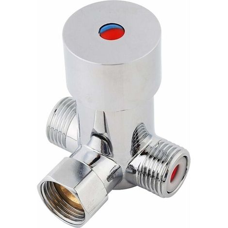 Mischer Für Wasserhahn, Warm-/kaltwassermischer G1/2, Thermostatischer Mischer Mit Temperaturregelung Für Automatischen Wasserhahn - Liaiki