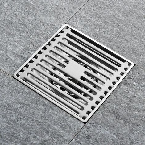Quadratischer Edelstahl-abfluss Für Badezimmer, Küchenspüle, Dusche, Sieb 15 Cm