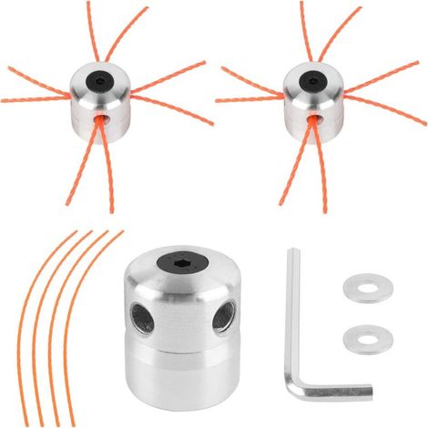2x Universal-aluminium-trimmerkopf, Rasentrimmerkopf Mit Nylonfaden M8 M10