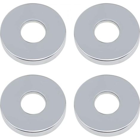 Rosace Robinet Mitigeur Dusche 4-teilig Verchromt, Öffnende Rosette, Armatur Ø 26mm (3/4 Zoll), Edelstahl, Flache Niedrige Rosette Für Küche Und Bad
