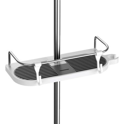 Bohrfreie Duschablage Für Duschstange, Neu Aktualisierte Universelle Größe, Badezimmer-organizer Für Runde Duschstangen Mit Einem Durchmesser Von 18 Mm Bis 25 Mm