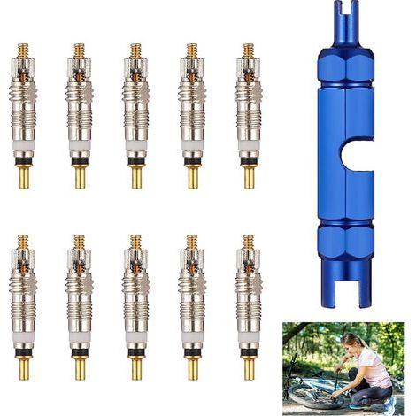11 Stück Presta-ventilkern-entferner Für Fahrrad- Und Motorrad-reifen, Ersatzventilschrauben, Ventilkerneinsatz-werkzeug Für Französische Ventile, Reparaturzubehör