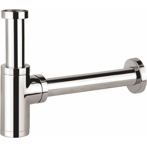 Laiton Waschbecken-siphon, Universelles Siphon-design 1 1/4 X 32 Mm, Verstellbar, Geruchsneutral, Verchromt