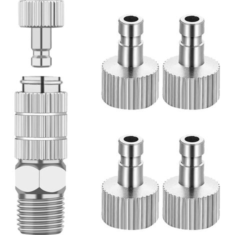Schnellkupplungsadapter Für Airbrush Mit 5 Männlichen Anschlüssen, 1/8 Zoll M-f