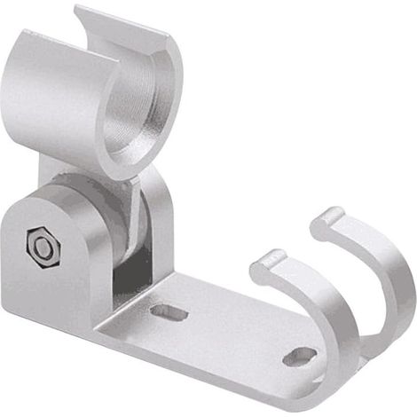 Drehbarer Duschhalter Aus Glänzendem Aluminium, Diy-marmor-duschhalter, Stabiler Und Funktionaler Flexibler Duschhalter Mit Zusätzlichem Haken