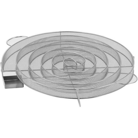 34 Cm Kaltnebelgenerator, Edelstahl-räucherplatte Für Heiß- Oder Kalträuchern Mit Griff, 7-stündiges Räuchern Für Speck, Fleisch, Käse, Lachs Und Fisch