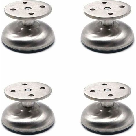 4er-set Verstellbare Möbelfüße, 3,8 Cm Lang, Sehr Robust, Aus Edelstahl Gefertigt, Stützfüße Für Sofas Und Badezimmerschränke – Liaiki
