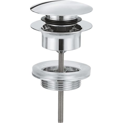 Klick-klack-ablaufventil Für Waschbecken Oder Bidet 65807000, Silber