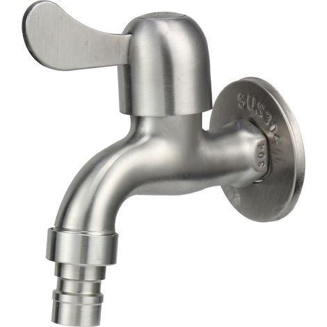 Edelstahl-wasserhahn Für Waschküchenspüle, Wasserhahn Für Waschmaschine, Wandmontierter Spülenwasserhahn