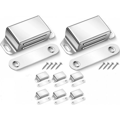 8er-set Magnetische Türverschlüsse Aus Edelstahl Für Schränke, Schubladen, Küche, Badezimmer Und Kleiderschränke