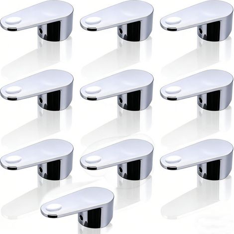 Lot 10 Ersatz-hebelgriff Universal, 1 Stück Wasserhahn-griffhebel, Mit Befestigungsschraube Und Kalt/warm-markierungsdekoration