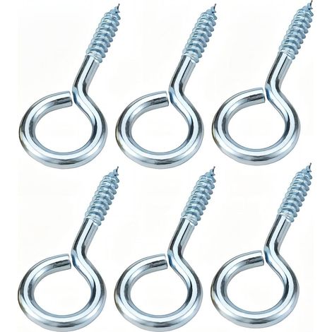 20er Set Ösenschrauben 30mm, Gewindebohrer, Runde Ösen, Metall-hakenschrauben Für Holz, Zur Befestigung Von Drähten, Für Innen- Und Außendekoration