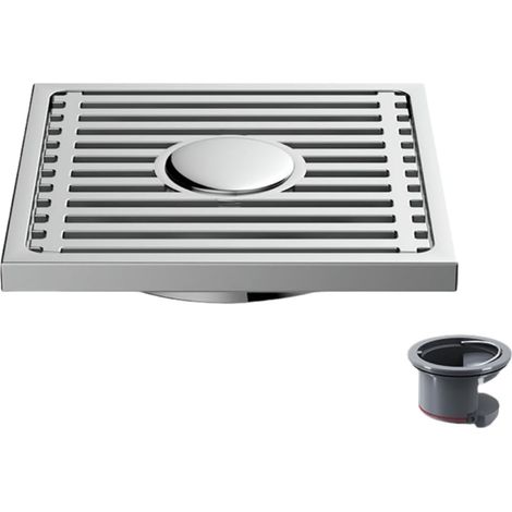 Bodensiphon Für Badezimmer, Gebürsteter Edelstahl, Hohe Kapazität, Bambus-design Mit Glänzender Galvanisierter Oberfläche, Doppelt Verwendbar.