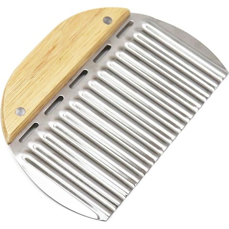Wellenschneider Aus Edelstahl, Wellenmesser Zum Schneiden Von Kartoffeln, Gemüseklinge Mit Gewellter Kante Für Gemüse, Wellenmesser, Pommes-schneider