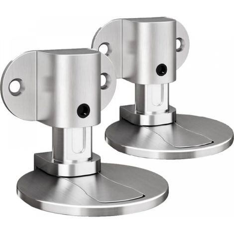 2er-set Magnetische Türstopper Aus Metall, Unsichtbar Und Robust, Mit Klebeband Und Schrauben, Für Büro Und Zuhause (silber)