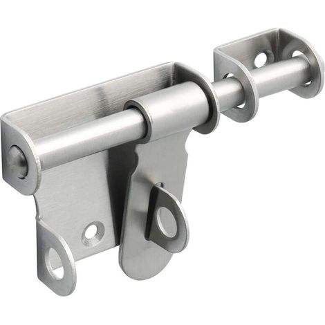 Robuste Schiebetürverriegelung - Außen/innen, Edelstahltor-riegel Für Fenster, Schrank Und Garten, Gebürstetes Finish, 120mm Stange