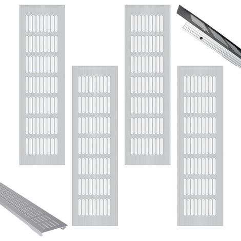4 Stück Rechteckige Lüftungsgitter, Belüftungsgitter, Kaminlüftungsgitter, Aluminium-lüftungsgitter, Außenlüftungsgitter, Für Schuhschrank, Küche, Wohnzimmer