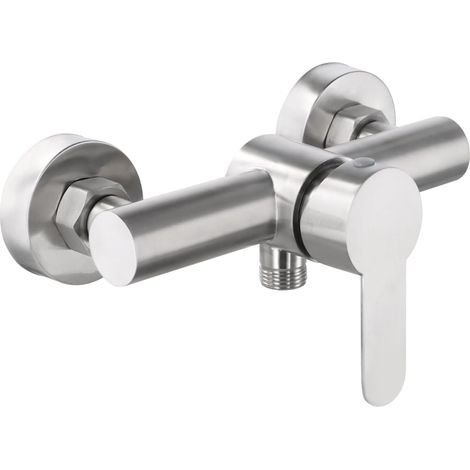 Wand-duscharmatur, Universelle Duscharmatur Aus 304 Edelstahl, Einhebelige Duscharmatur Mit Montagezubehör Für Kalt- Und Warmwasser (a)