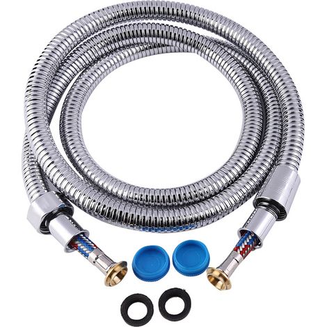 Edelstahl-duschschlauch 150 Cm, Doppelter Schutz Vor Verheddern Internationale Marke – Extrem Flexibler Duschschlauch, Metallschlauch Mit Drehanschluss