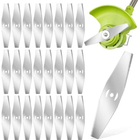 24 Ersatzklingen Für Rasentrimmer, Metall-ersatzklingen, Zubehör Für Rasenmäher Und Freischneider