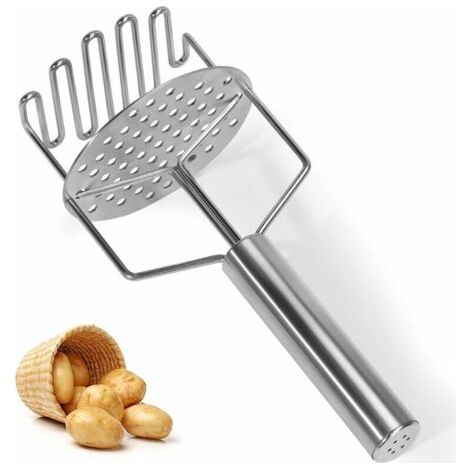 Manueller Kartoffelstampfer, Edelstahl-kartoffelstampfer, Küchen-kartoffelpresse, Professionelle Kartoffelpresse, Gemüse- Und Obststampfer